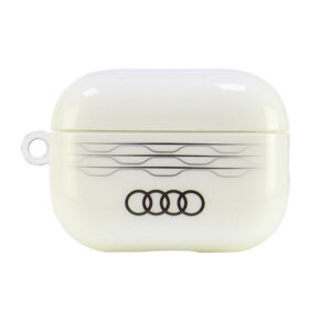 Audi IML geometrinio rašto dėklas AirPods Pro 2 – baltas