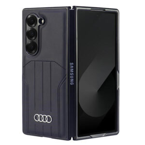 Audi MagSafe dėklas Galaxy Z Fold6 – juodas, eko oda