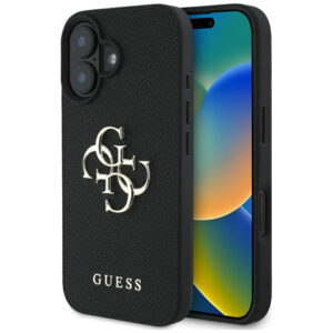Guess 4G dėklas iPhone 16 6.1 – juodas
