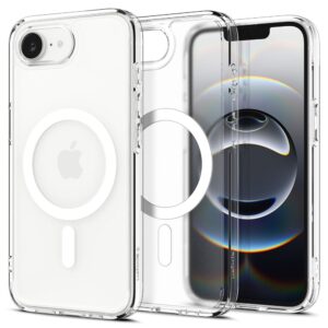 Spigen Ultra Hybrid MagSafe dėklas iPhone 16e – baltas