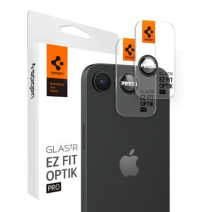 Spigen Optik TR kameros stiklas iPhone 16e – juodas, 2 vnt.