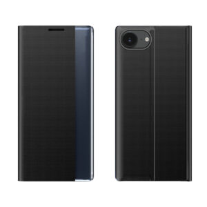 New Sleep Case dėklas iPhone 16e su stovu – juodas