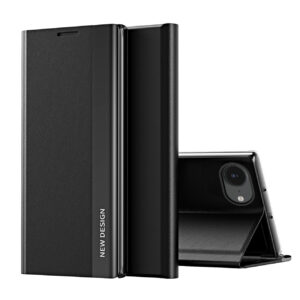 Sleep Case Pro dėklas iPhone 16e su atverčiamu dangteliu – juodas