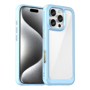 Skaidrus dėklas iPhone 16e Outer Space – mėlynas
