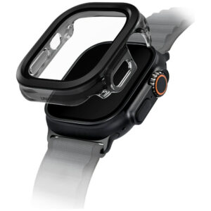 Uniq Voute dėklas Apple Watch Ultra 49 mm su stiklu – juodas