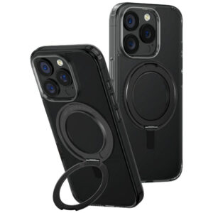 Uniq Swivix 360 dėklas iPhone 16 Pro – juodas