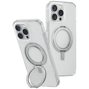 Uniq Swivix 360 dėklas iPhone 16 Pro Max – skaidrus