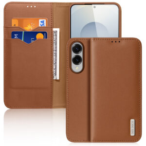 Dux Ducis Hivo odinis RFID dėklas Galaxy S25 Edge – rudas