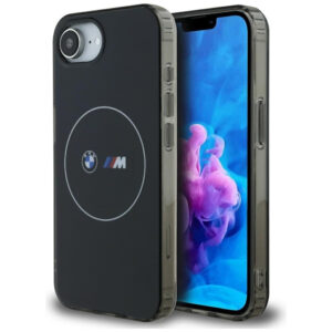 BMW IML Metal MagSafe dėklas iPhone 16e – juodas