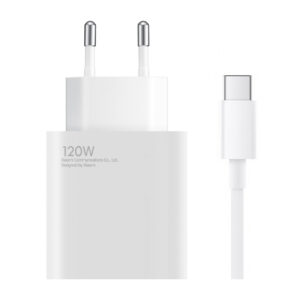 Xiaomi BHR9462EU 120W 6A USB-A sieninis įkroviklis su USB-C laidu - baltas