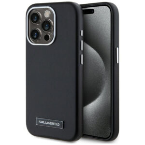 Karl Lagerfeld MagSafe dėklas iPhone 15 Pro – juodas
