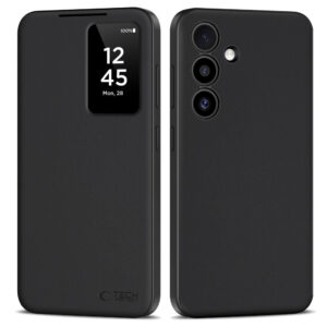 Tech-Protect Smart Wallet dėklas Samsung Galaxy S25 – juodas -- Samsung Galaxy S25