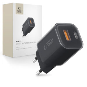 Tech-Protect NCM33W 2 jungčių PD33W/QC3.0 sieninis įkroviklis - juodas -- Cell phone chargers
