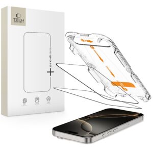 Tech-Protect Quick Set+ grūdintas stiklas iPhone 16 Pro (2 vnt.) -- iPhone 16 Pro