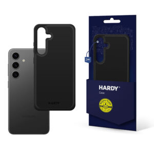 3mk Hardy Android Silky Leather MagCase, skirtas Samsung Galaxy S24+ – juodas