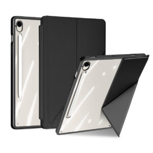 Dux Ducis Magi dėklas su rašiklio laikikliu, skirtas Samsung Galaxy Tab S10 FE/S9/S9 FE - juodas
