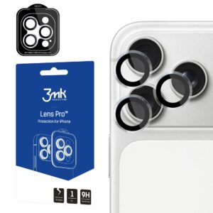 3mk Lens Protection Pro fotoaparato objektyvo stiklas, skirtas Apple iPhone 17 Pro /17 Pro Max – skaidrus
