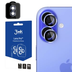 3mk Lens Protection Pro grūdintas stiklas, skirtas iPhone 17 – mėlynas