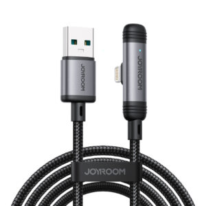 Joyroom Laidas S-A56 EnjoyX Series 90° USB-A - Lightning 3A 1.2m juodas