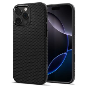 Spigen Liquid Air „T“ MagSafe dėklas iPhone 16 Pro – juodas