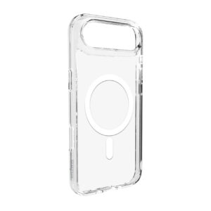 MagSafe dėklas iPhone 17 Air – skaidrus, baltas žiedas
