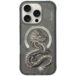 Nimmy Dragon MagSafe dėklas skirtas iPhone 16 Pro - Pilka -- iPhone 16 Pro