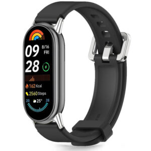 Tech-Protect IconBand Classic dirželis, skirtas Xiaomi Smart Band 8 / 9 / 10 / NFC - juodas -- Xiaomi Smart Band 8
