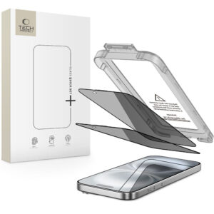 Privatumo grūdintas stiklas iPhone 15/16 (2 vnt.) -- iPhone 15 / iPhone 16