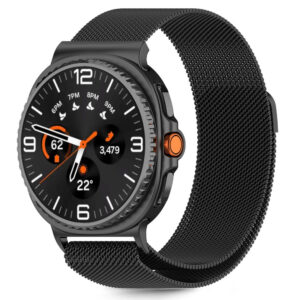 Tech-Protect MilaneseBand, skirta Samsung Galaxy Watch 40/44/46 mm – juoda -- Samsung Galaxy Watch 40