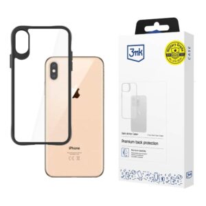 3mk Satin Armor Case+, skirtas iPhone Xs Max – permatomas juodas -- Cell phone cases and covers