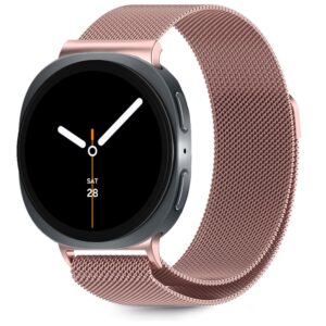 Tech-Protect nerūdijančio plieno dirželis, skirtas Samsung Galaxy Watch 40/44/46 mm – rožinis -- Samsung Galaxy Watch 40