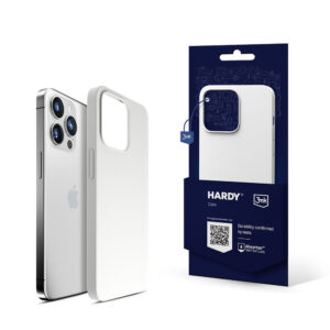 3mk Hardy Silicone MagCase, skirtas iPhone 14 Pro Max – baltas