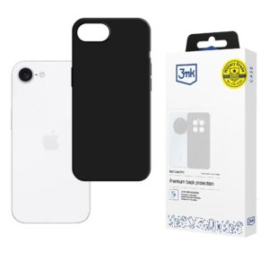 3mk Matt Case Pro, skirtas Apple iPhone 16E – matinė juoda