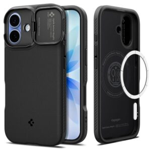 Spigen Optik Armor MagSafe dėklas iPhone 17 - juodas