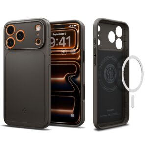 Spigen Thin Fit MagSafe dėklas iPhone 17 Pro Max – pilkas