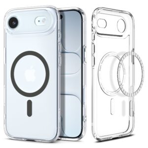 Spigen Ultra Hybrid MagSafe dėklas iPhone 17 Air – skaidrus pilkas