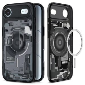 Spigen Ultra Hybrid MagSafe dėklas iPhone 17 Air Zero One – juodas