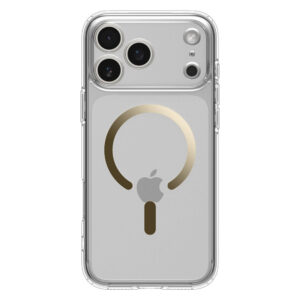 Spigen Ultra Hybrid MagSafe dėklas iPhone 17 Pro Max – skaidrus auksinis