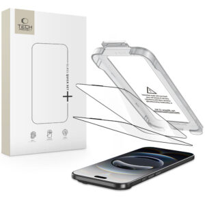 Tech-Protect Quick Set+ stiklas iPhone 17 Air – juodas (2 vnt.) -- iPhone 17 Air