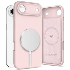Tech-Protect MagSafe silikoninis dėklas iPhone 17 Air – rožinis -- iPhone 17 Air