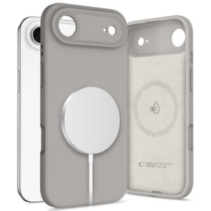 Tech-Protect silikoninis MagSafe dėklas iPhone 17 Air – pilkas -- iPhone 17 Air
