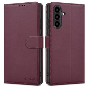 Tech-Protect Wallet dėklas Samsung Galaxy A26 5G / A17 – burgundiškas -- Samsung Galaxy A26 5G
