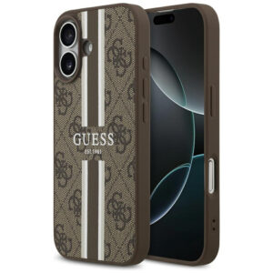 Guess MagSafe dėklas iPhone 17 – rudas