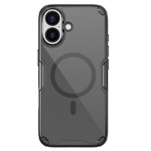 Nillkin Nature TPU Pro magnetinis dėklas, suderinamas su MagSafe, skirtas iPhone 17 - Translucent Black