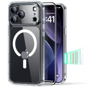 ESR Classic Hybrid MagSafe dėklas iPhone 17 Pro + stiklas – skaidrus -- iPhone 17 Pro