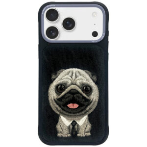 Nimmy Big Eyed Pet 2.0 Dog dėklas skirtas iPhone 17 Pro - Juoda -- iPhone 17 Pro
