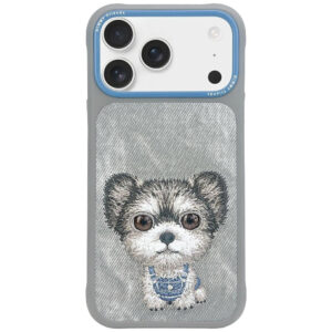 Nimmy Big Eyed Pet 2.0 Dėklas šuniui, skirtas iPhone 17 Pro Max – pilka