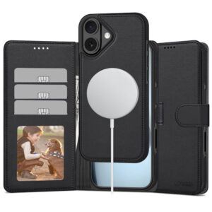 Tech-Protect Wallet MagSafe dėklas iPhone 17 – matinis juodas -- iPhone 17