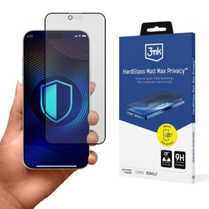 3mk Hardglass Matt Max Privacy grūdintas stiklas, skirtas iPhone 17 Air