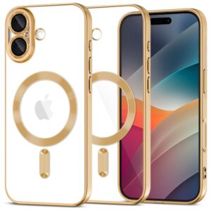 Tech-Protect MagFlex MagSafe dėklas iPhone 17 – skaidrus auksinis -- iPhone 17